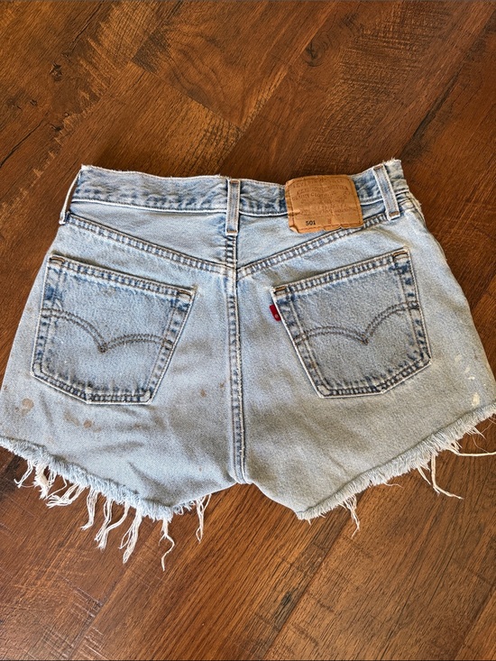 Levi's Pants - Coveted 501 Levi's Light Blue Distressed Denim Cutoff Shorts vintage